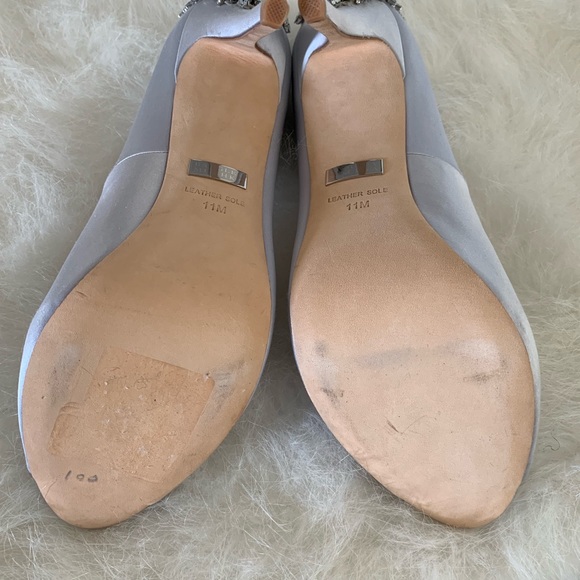 Badgley Mischka Silver Kiara Heels - Picture 5 of 7